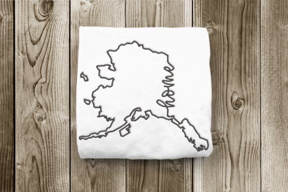 Alaska Home State Outline: A Seasonal Embroidery Review