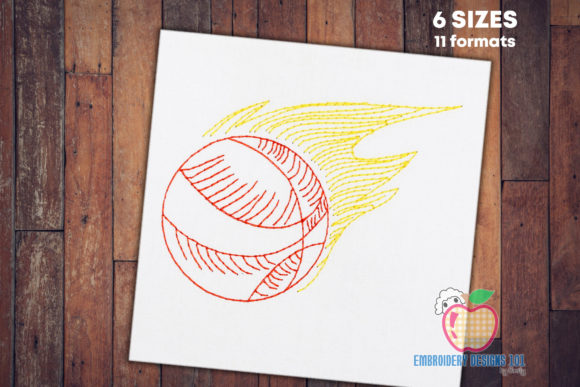 Basketball with Fire: A Seasonal Embroidery Review