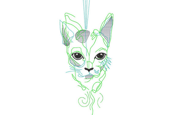 Cat Outline with Big Eyes: A Designer's Review