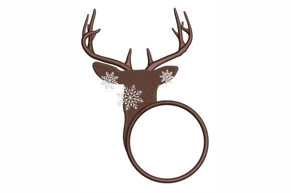 Deer Monogram Frame: A Festive Embroidery Review