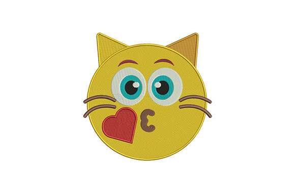 Kissing Cat Emoji: A Boutique Embroidery Review
