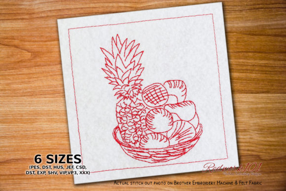 Seasonal Fruit Basket: A Fresh Redwork Review