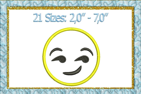 Smirk Emoji: A Bold, Fun Design for Craft Fair Success