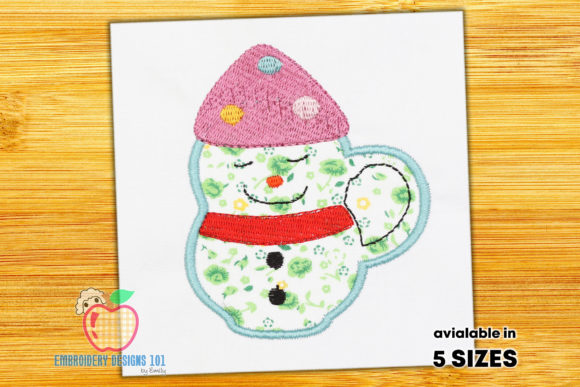 Snow Man Mug: A Festive Embroidery Design Review